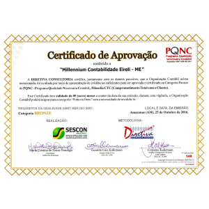 CERT-Certificado de Aprovação PNCQ